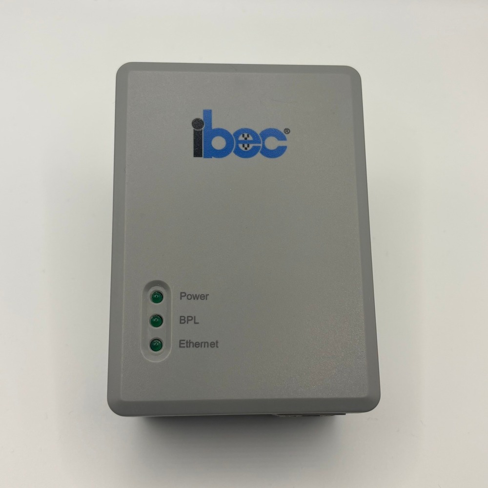 IBEC PB-200 Broadband over Power Line BPL Ethernet‎ Adapter Gray Networking